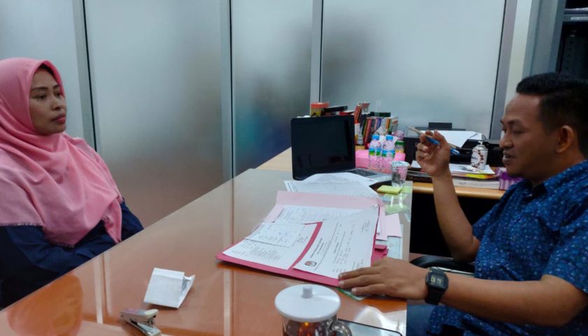 Teks: Najib saat tes wawancara PPK beberapa waktu lalu. Menyusul tes wawancara PPS.