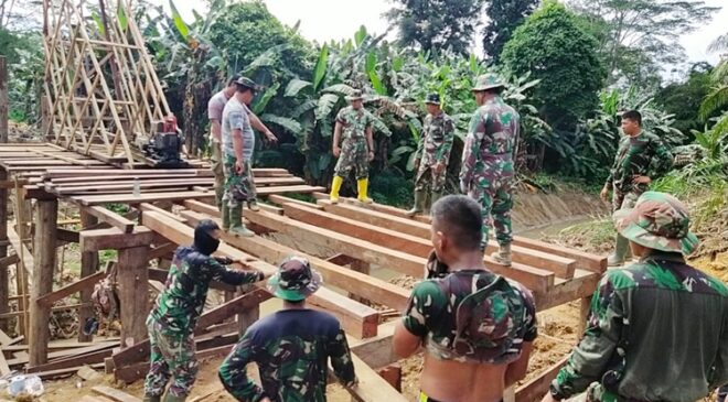 Jembatan TMMD Mulai Terwujud