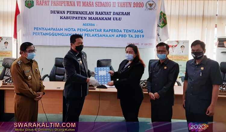 Laporan Keuangan Raih WTP, DPRD Mahulu Paripurna Raperda APBD TA 2019