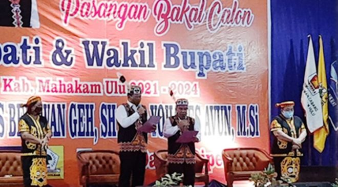 Resmi Didukung Tiga Parpol, Boni-Avun Siap Berkompetisi di Pilkada Mahulu